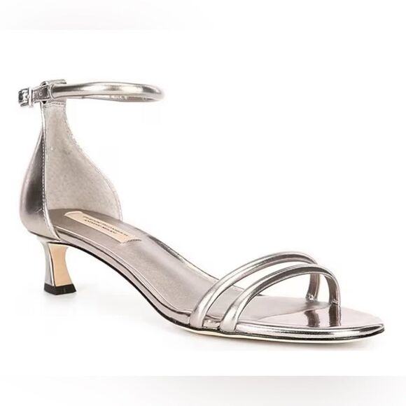 Antonio Melani x Elizabeth Damrich Mama Metallic Kitten Heel Sandals SIZE 6 - Picture 1 of 3